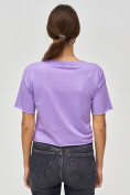 Купить Топ футболка женская фиолетового цвета 4318F, фото 5