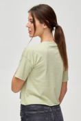 Купить Топ футболка женская салатового цвета 4318Sl, фото 5