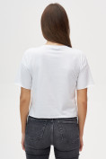 Купить Топ футболка женская белого цвета 4320Bl, фото 4