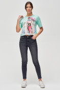 Купить Топ футболка женская салатового цвета 4320Sl, фото 2