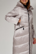 Купить Пальто утепленное зимнее женское  бежевого цвета 442152B, фото 14