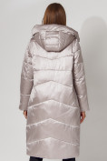 Купить Пальто утепленное зимнее женское  бежевого цвета 442152B, фото 15