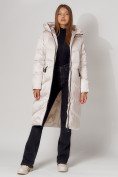 Купить Пальто утепленное зимнее женское  белого цвета 442152Bl