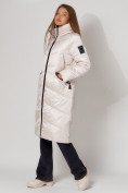 Купить Пальто утепленное зимнее женское  белого цвета 442152Bl, фото 9