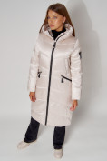 Купить Пальто утепленное зимнее женское  белого цвета 442152Bl, фото 12