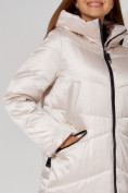 Купить Пальто утепленное зимнее женское  белого цвета 442152Bl, фото 14
