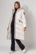 Купить Пальто утепленное зимнее женское  белого цвета 442152Bl, фото 2