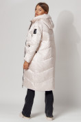 Купить Пальто утепленное зимнее женское  белого цвета 442152Bl, фото 5