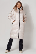 Купить Пальто утепленное зимнее женское  белого цвета 442152Bl, фото 8