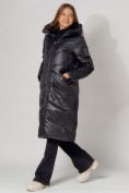 Купить Пальто утепленное зимнее женское  черного цвета 442152Ch, фото 3