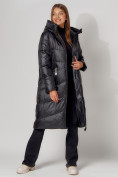 Купить Пальто утепленное зимнее женское  черного цвета 442152Ch, фото 10