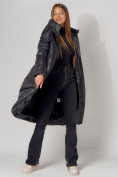 Купить Пальто утепленное зимнее женское  черного цвета 442152Ch, фото 11