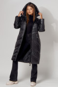 Купить Пальто утепленное зимнее женское  черного цвета 442152Ch, фото 14
