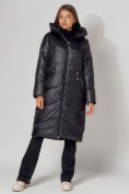 Купить Пальто утепленное зимнее женское  черного цвета 442152Ch