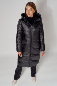 Купить Пальто утепленное зимнее женское  черного цвета 442152Ch, фото 5