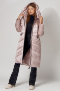 Купить Пальто утепленное зимнее женское  розового цвета 442152R, фото 13