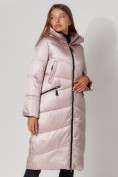 Купить Пальто утепленное зимнее женское  розового цвета 442152R, фото 2