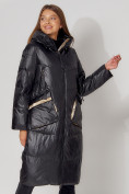 Купить Пальто утепленное зимнее женское  бежевого цвета 442155B, фото 4
