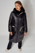 Купить Пальто утепленное зимнее женское  бежевого цвета 442155B, фото 8