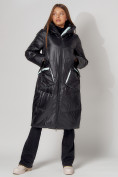 Купить Пальто утепленное зимнее женское  бирюзового цвета 442155Br, фото 2