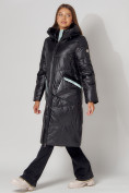 Купить Пальто утепленное зимнее женское  бирюзового цвета 442155Br, фото 3