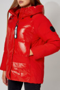 Купить Полупальто утепленное зимнее женское красного цвета 442182Kr, фото 12