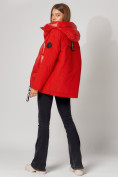 Купить Полупальто утепленное зимнее женское красного цвета 442182Kr, фото 4