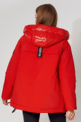 Купить Полупальто утепленное зимнее женское красного цвета 442182Kr, фото 13