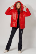 Купить Полупальто утепленное зимнее женское красного цвета 442182Kr, фото 5
