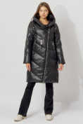 Купить Пальто утепленное с капюшоном зимнее женское  черного цвета 442185Ch, фото 8