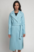 Купить Пальто демисезонное голубого цвета 4444Gl, фото 6