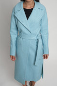 Купить Пальто демисезонное голубого цвета 4444Gl, фото 8