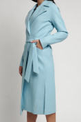 Купить Пальто демисезонное голубого цвета 4444Gl, фото 9