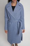 Купить Пальто демисезонное синего цвета 4444S, фото 9