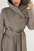 Купить Пальто демисезонное коричневого цвета 4470K, фото 10