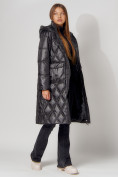 Купить Пальто утепленное стеганое зимнее женское  черного цвета 448602Ch, фото 5