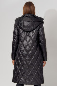 Купить Пальто утепленное стеганое зимнее женское  черного цвета 448602Ch, фото 16