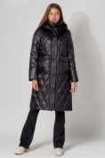 Купить Пальто утепленное стеганое зимнее женское  черного цвета 448602Ch, фото 10