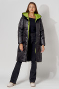 Купить Пальто утепленное стеганое зимние женское  черного цвета 448613Ch