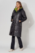Купить Пальто утепленное стеганое зимние женское  черного цвета 448613Ch, фото 10