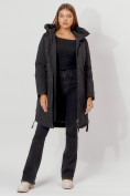 Купить Пальто утепленное зимнее женское  черного цвета 448882Ch, фото 2