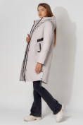 Купить Пальто утепленное зимнее женское  светло-серого цвета 448882SS, фото 3