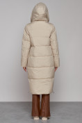 Купить Пальто утепленное молодежное зимнее женское бежевого цвета 51119B, фото 10