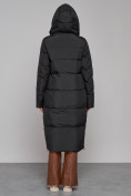 Купить Пальто утепленное молодежное зимнее женское черного цвета 51119Ch, фото 4