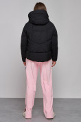 Купить Зимняя женская куртка модная с капюшоном черного цвета 512305Ch, фото 4