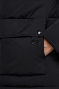 Купить Зимняя женская куртка модная с капюшоном черного цвета 52303Ch, фото 13