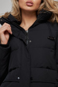 Купить Зимняя женская куртка модная с капюшоном черного цвета 52303Ch, фото 15