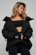 Купить Зимняя женская куртка модная с капюшоном черного цвета 52306Ch, фото 19