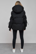 Купить Зимняя женская куртка модная с капюшоном черного цвета 52306Ch, фото 4