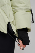 Купить Зимняя женская куртка модная с капюшоном салатового цвета 52306Sl, фото 7